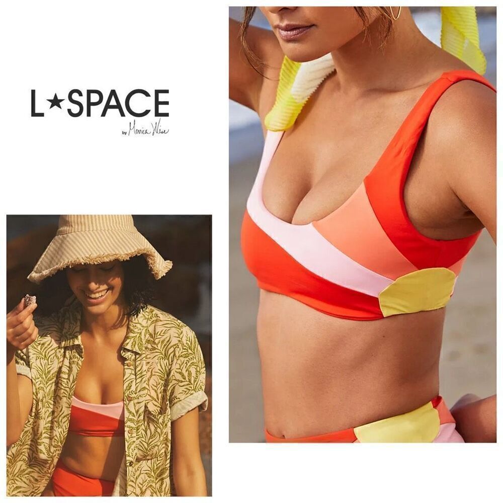 New. L*SPACE sunburst bikini top. XS. Retails $114